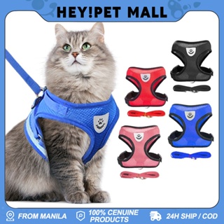 【COD】Pet Cat Dog Mesh Adjustable Reflective Vest Chest Strap Shoulder Strap Collar Pet Accessories