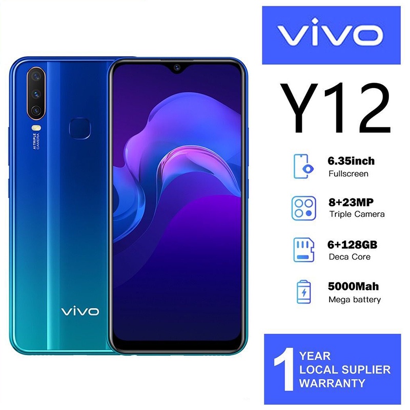 VIVO Y12 mobile phone 6G+128G Android smartphone original dualcard