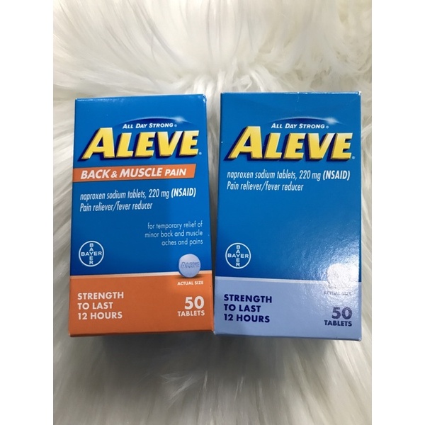 Aleve Back & muscle pain 50 tab (new packaging) , exp 07/2024