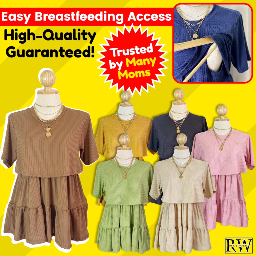 RIRI'S WORLD Girlee 2n1 TOP Maternity/Breast Feeding Top Nursing