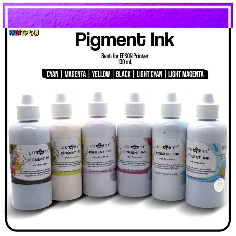 CUYI Pigment Ink 100ml (6 Colors) Shopee Philippines