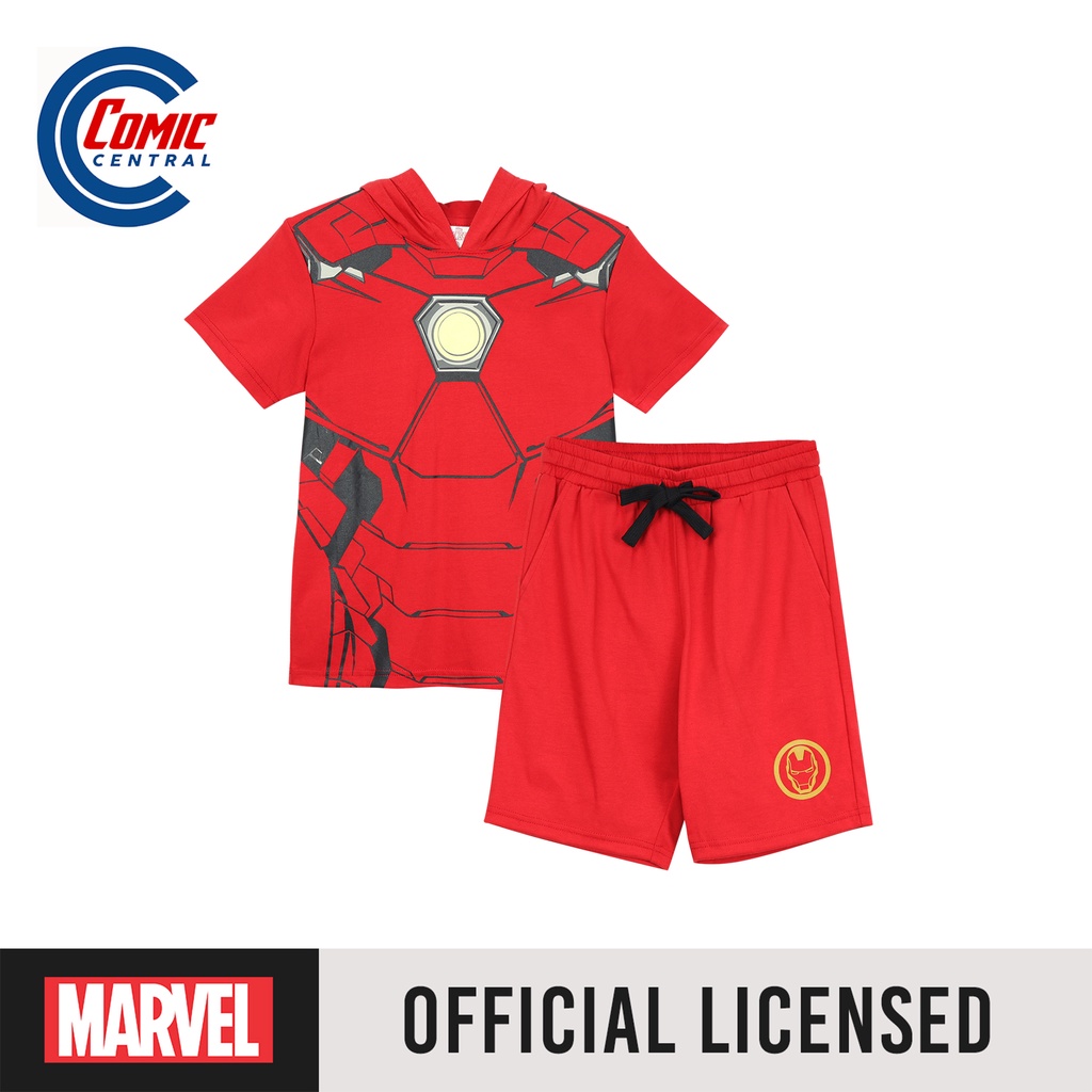 Marvel Avengers Boys Iron Man Shirt and Shorts Set