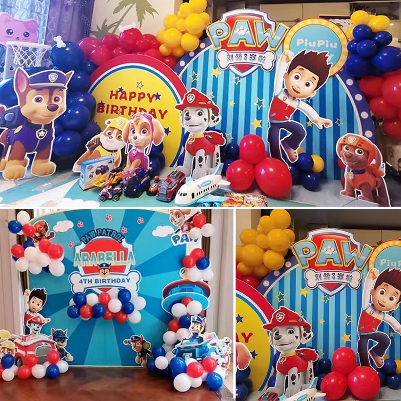 Paw Patrol Themed Balloons Set Paw Patrol Party Decoration Balloon