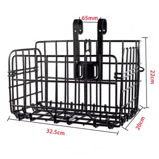 [3 days delivery+COD] Folding Bike Detchable Basket up to 44 lbs(20KG) Bike Handlebar Front Basket #8