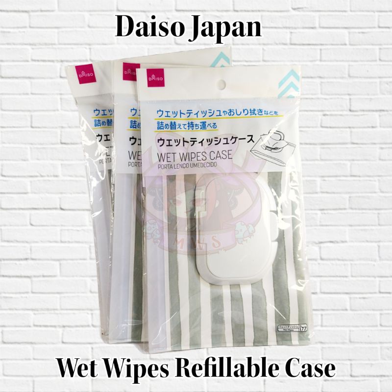 Daiso Japan Wet Wipes Refillable and Portable Wet wipes or Tissue Case