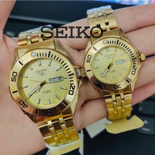 【hot selling】 ✿S440 Automatic Hand Movement SEIKO-5 with Double Date Japan water resist✹