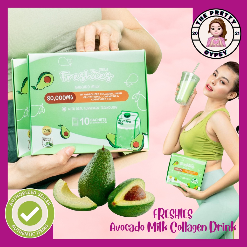 Freshies Avocado Milk Collagen Drink with Glutathione & LCarnitine