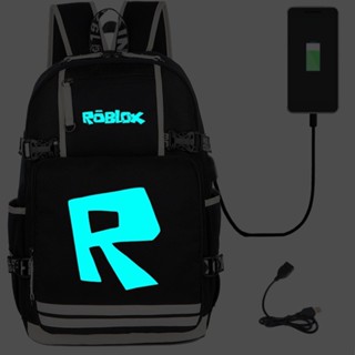 □ROBLOX luminous R game social network surrounding backpack student school bag new 2019 new #5