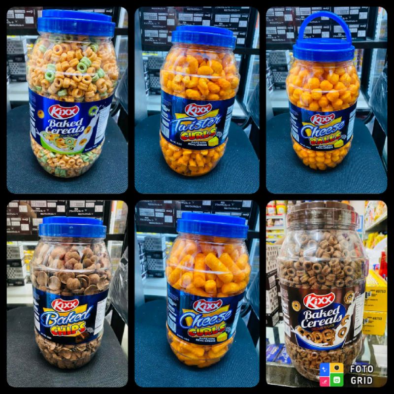 Kixx Cheeseballs Twister Curls Baked Chips Baked Cereals Cheese Curls