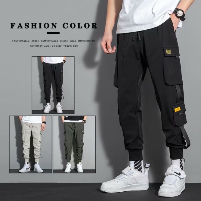 Unisex Korean Cargo Jogger Pants Trending Jogger Pants Shopee Philippines 9892