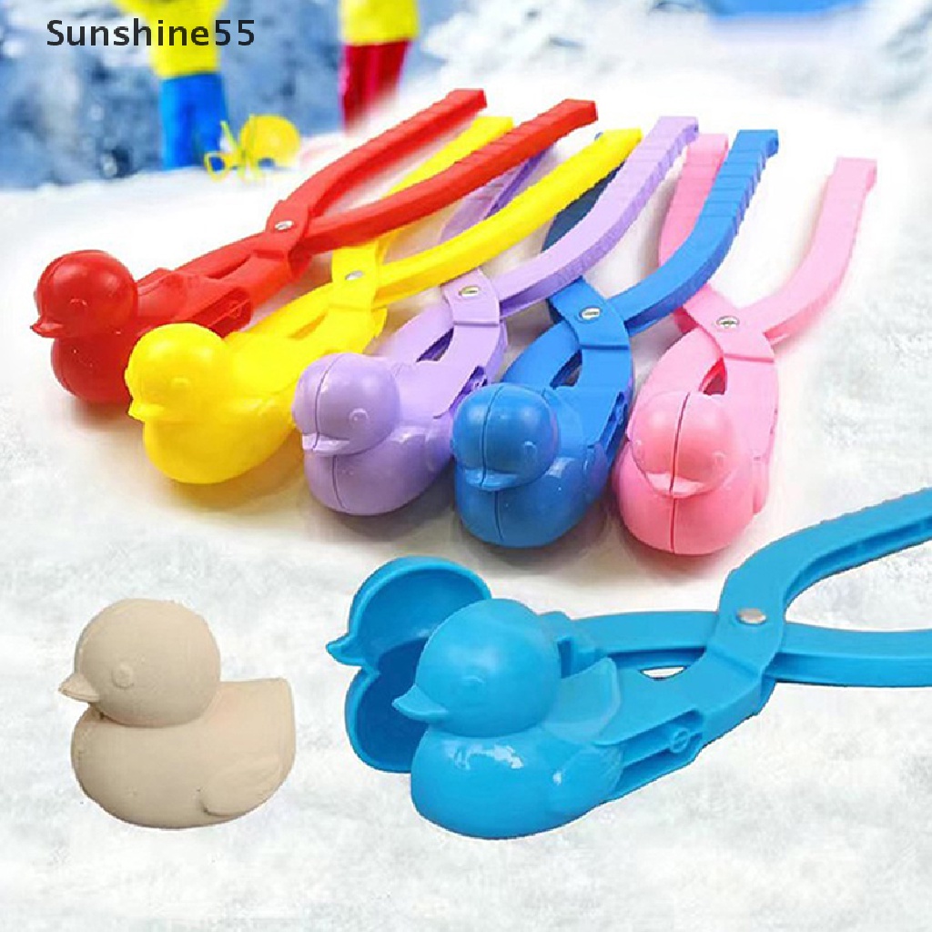 Finetoknow Snowball Maker Duck Shaped Clip Children Outdoor Winter Snow Sand Mold Tool Toy 