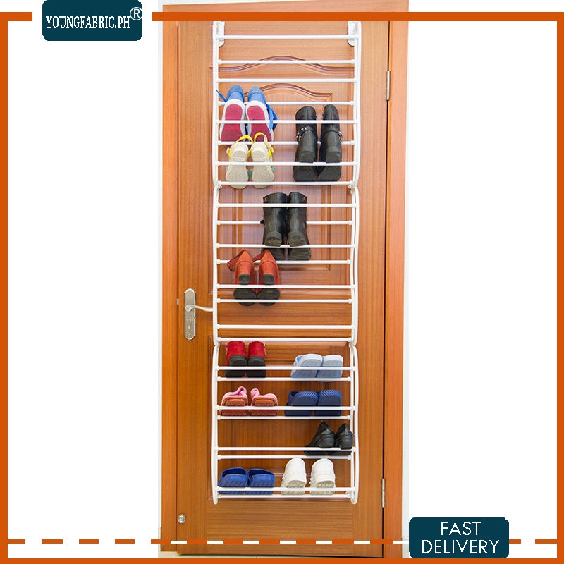 COD 36 Pair Over the door Hanging Shoe Rack 12 Tier Shoes organizer