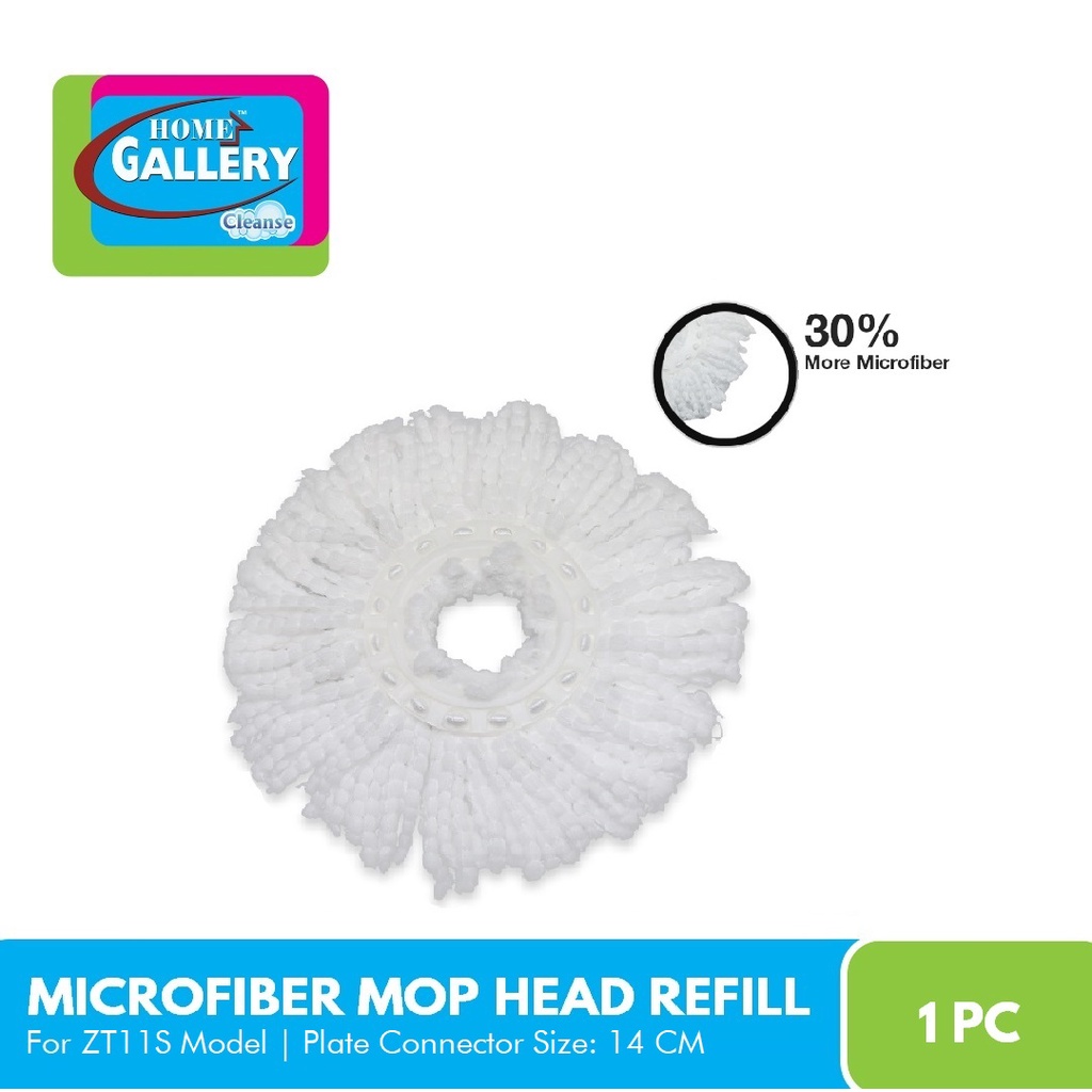 Home Gallery ZT11s (Small) Tornado Mop Microfiber Mophead Refill (for