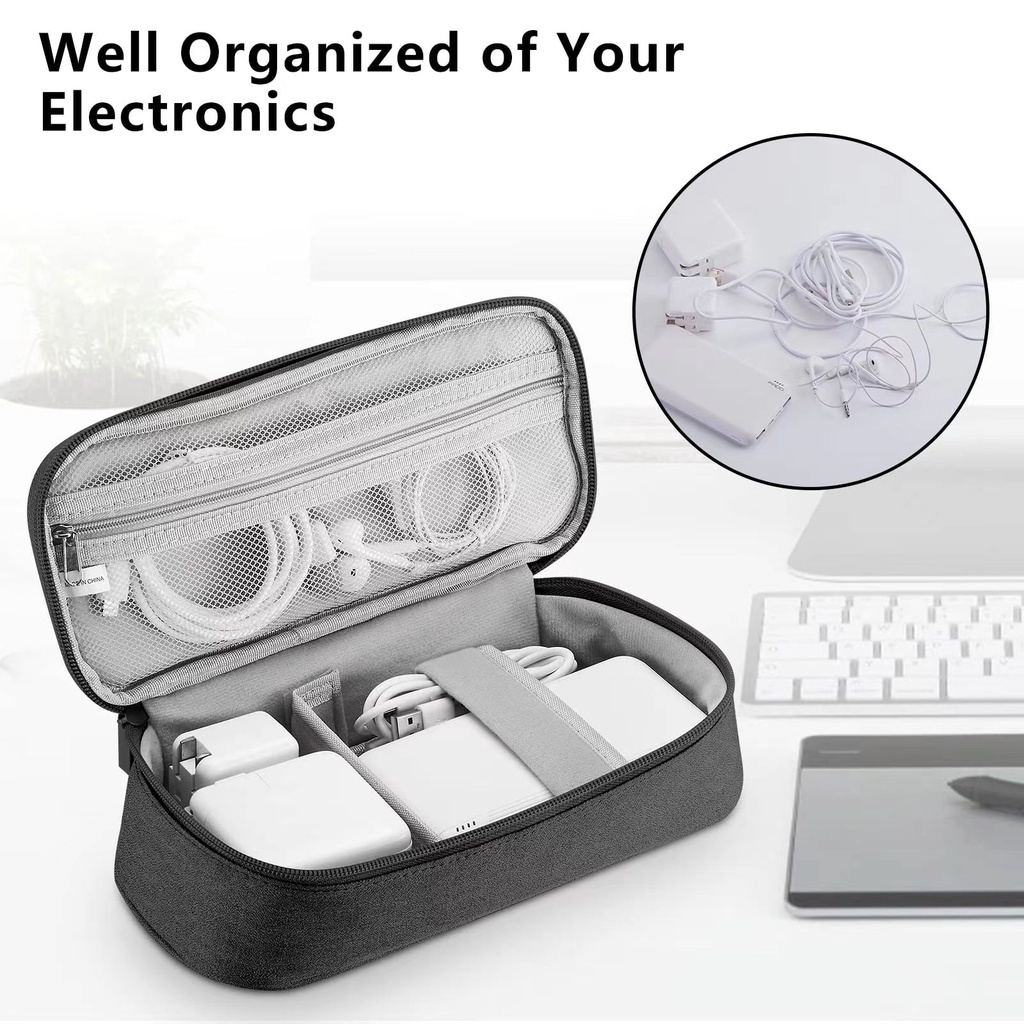 Electronic Organizer Case Portable Long Cable Accessories Hard Drive