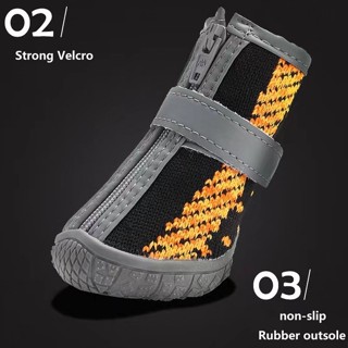 Pet Lightweight Breathable Shoes dog shoes Mesh Zipper Sneakers #5