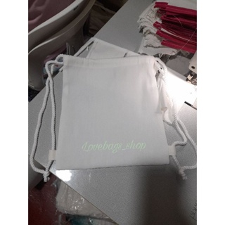Plain Canvas Drawstring Bag (Katsa) #2