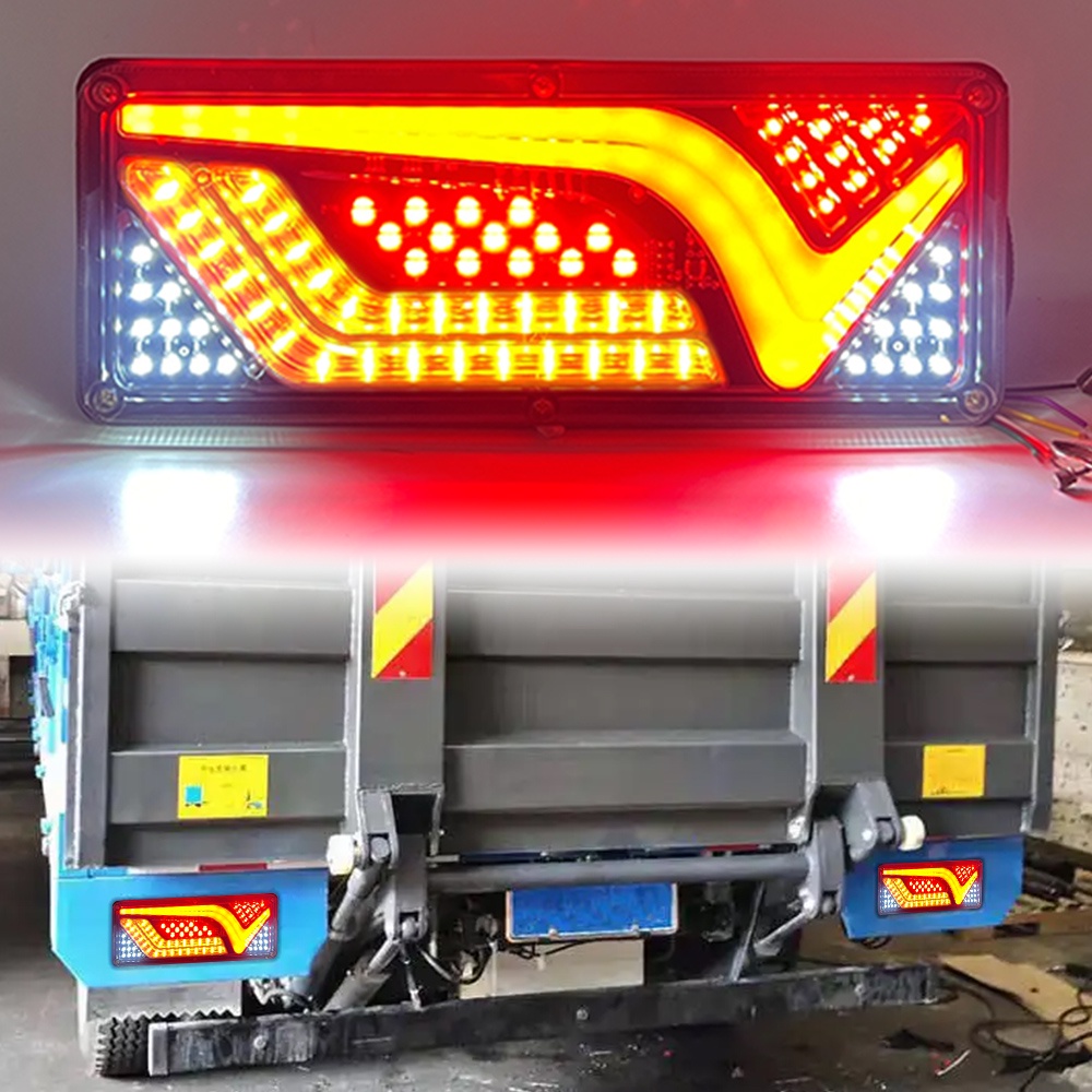Dynamic LED Turn Signal Rear Brake Lights Truck Tail Light Trailer