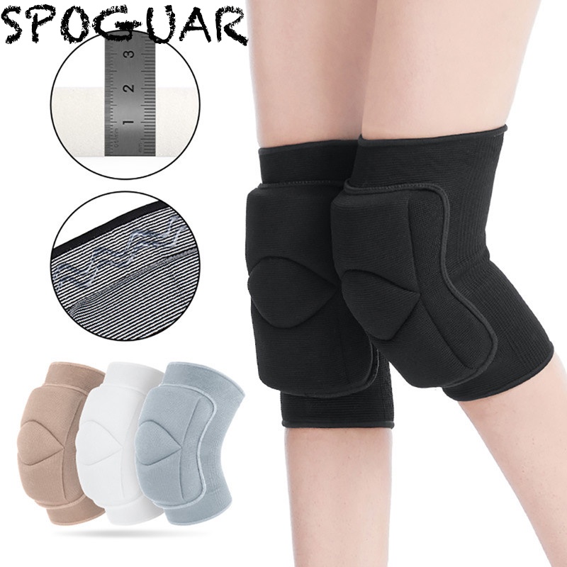 1PC SPOGUAR NonSlip Knee Brace Soft Knee Pads Breathable Knee Sleeve for Dance Wrestling Gym