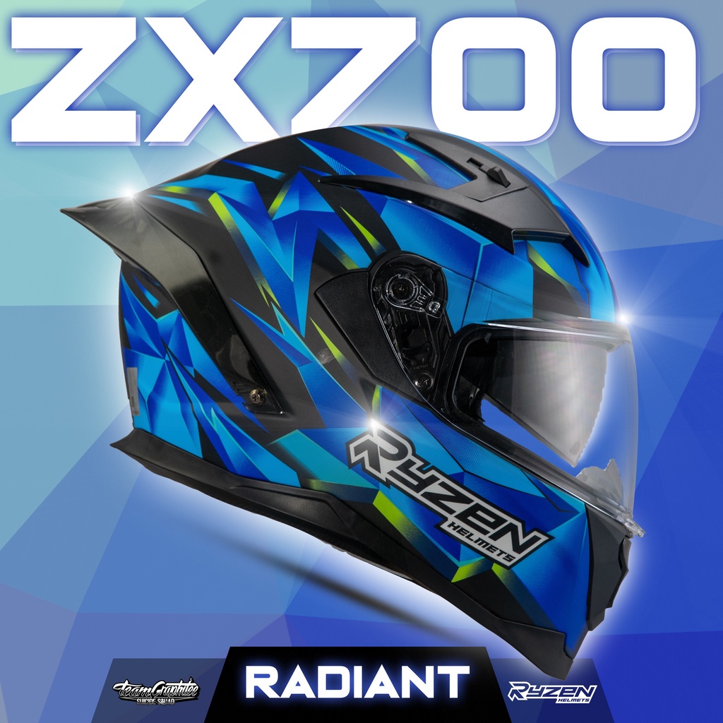 RYZEN HELMET ZX 700 RADIANT (DUAL VISOR) Shopee Philippines