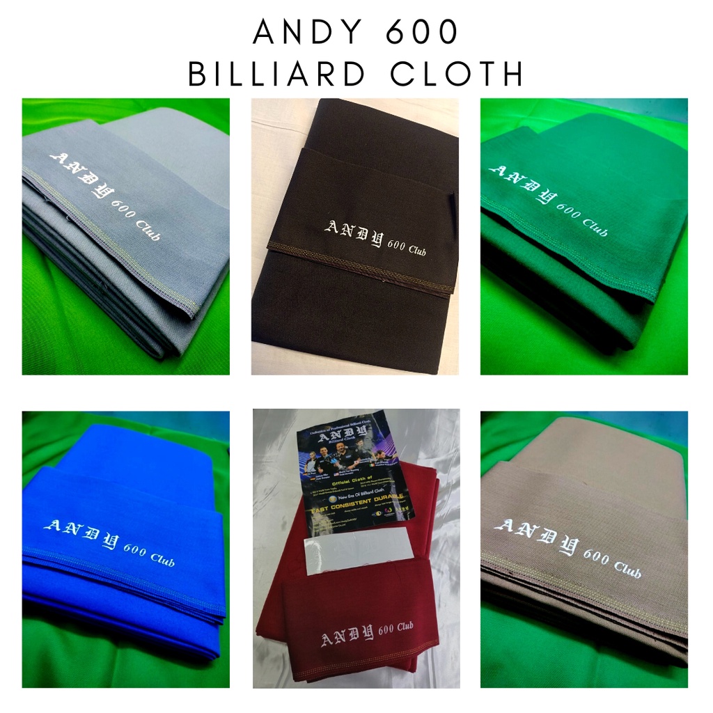 ORIGINAL ANDY 600 BILLIARD CLOTH FOR STANDARD SIZE BILLIARD TABLE