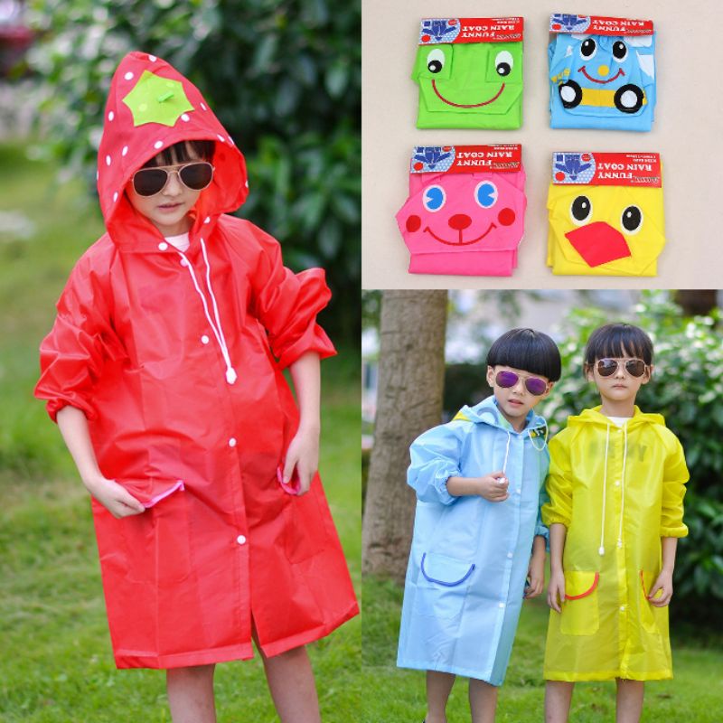 Kids Raincoat Cute Design Shopee Philippines