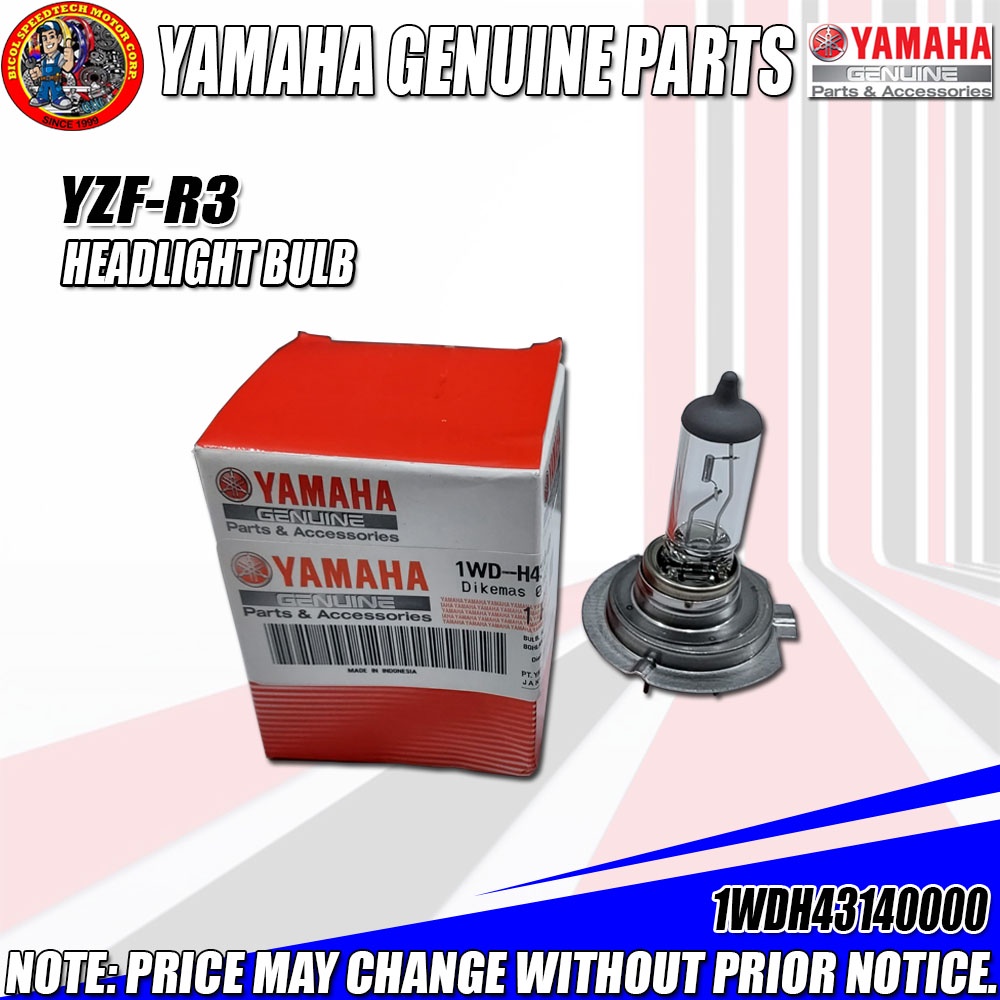 YZFR3 HEADLIGHT BULB (YGP) (Genuine 1WDH431400) Shopee Philippines