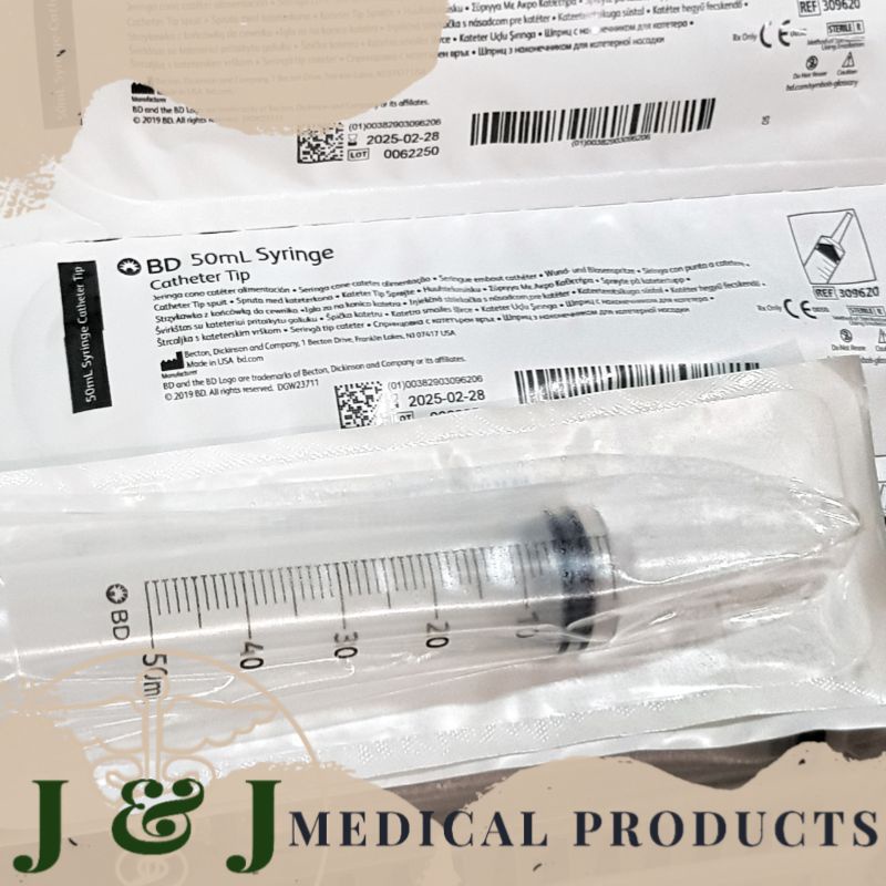 Bd 50ml luer lock catheter tip syringe 1pc shopee philippines