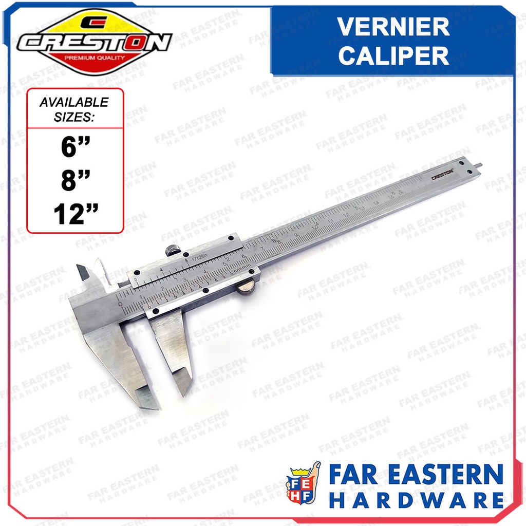 CRESTON Vernier Caliper 6" 8" 12" CRHT Shopee Philippines