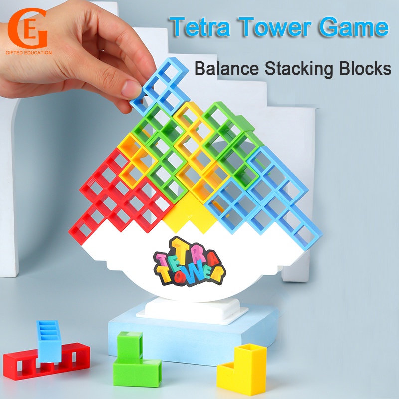 Tetra Tower Game Tetris Balance Toy Stacking Block Stack Assembly Building  Blocks Children Educational Toys | Shopee Philippines