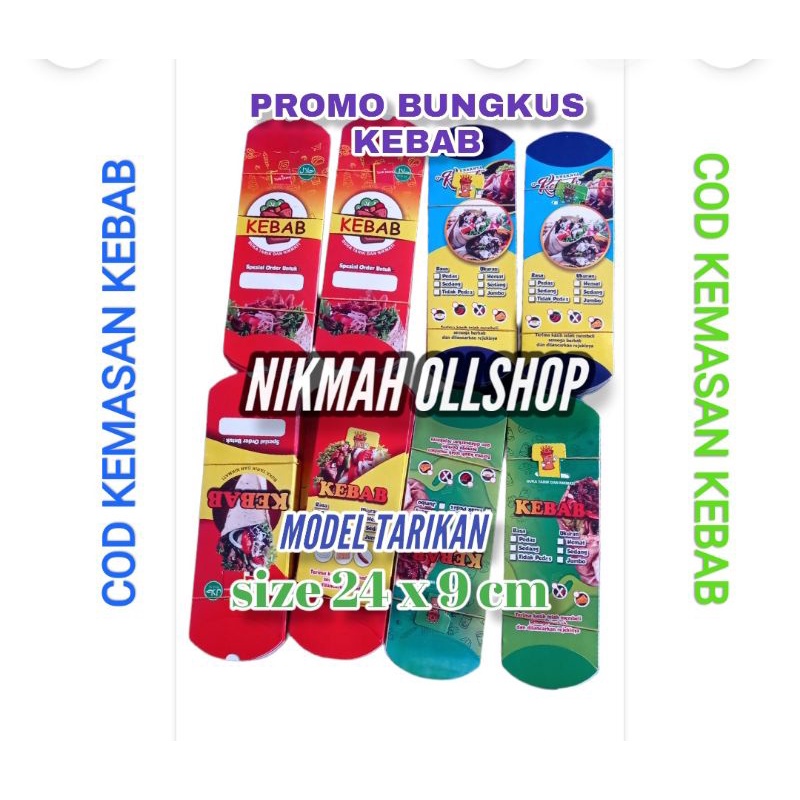 Kebab Paper 50 Sheets / Jumbo Kebab Box / Jumbo Kebab Wrap / Kebab Box