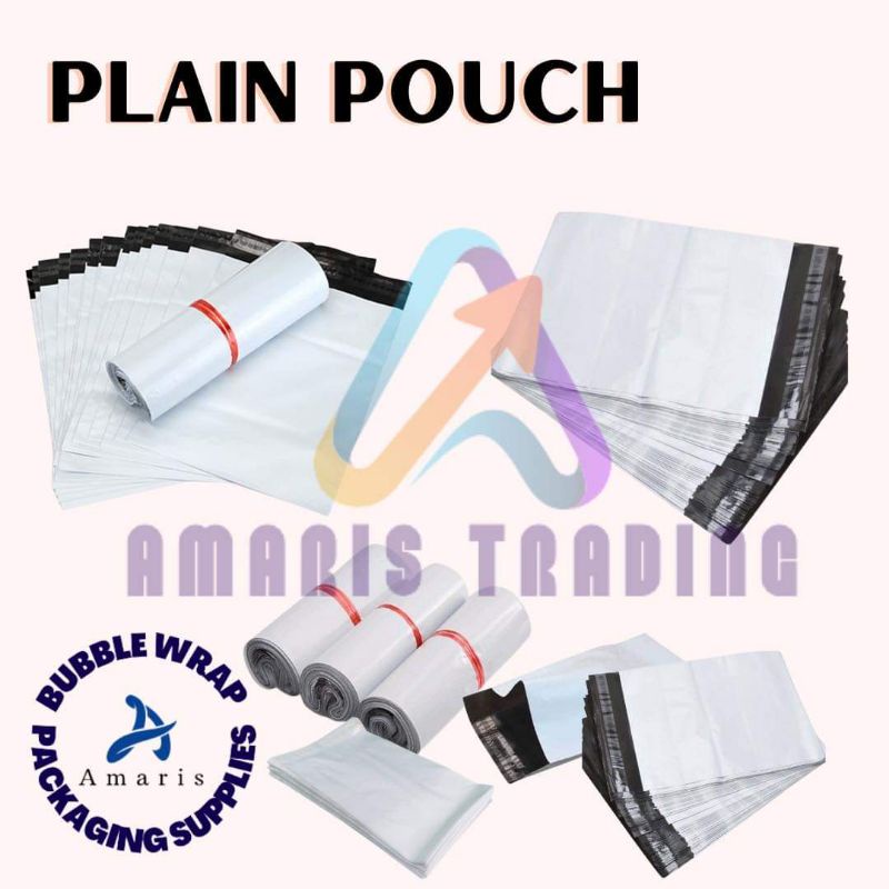 White Courier Pouch Plain Pouch Express Pouch Parcel Pouch Shipping