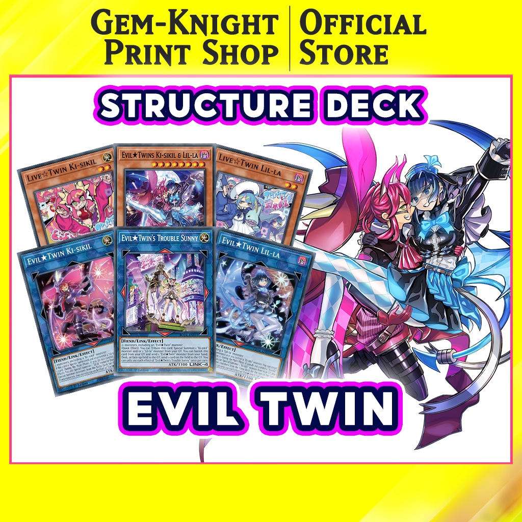 [Print card] Yugioh Evil Twin Structure Deck Shopee Philippines