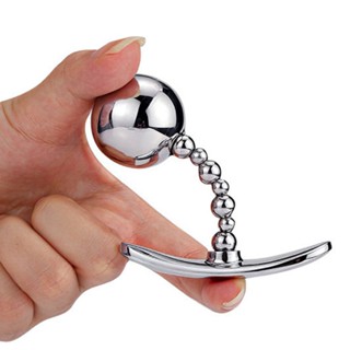 Metal Smooth Anal Beads G-spot Prostate Stimulator Vagina Butt Plug Orgasm Anal Balls Porn Gay Sex T #5