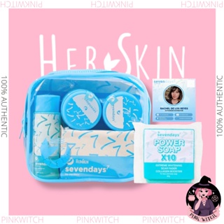 Original Her Skin Seven Days Rejuvenating Power Exfoliating Set Revita Revitalizing Skin Rescue Kit