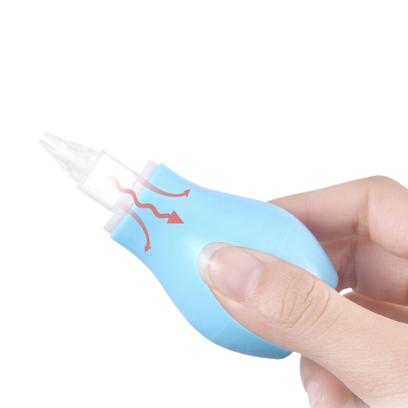 Silicone Baby Nose Cleaner Pump Infant Sucker Newborn Baby Nasal Aspirator Cleaner Anti-backflow