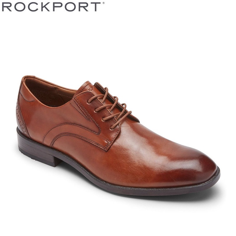 Rockport Tm Office Plain Toe British Tan Mens Shoes | Shopee Philippines