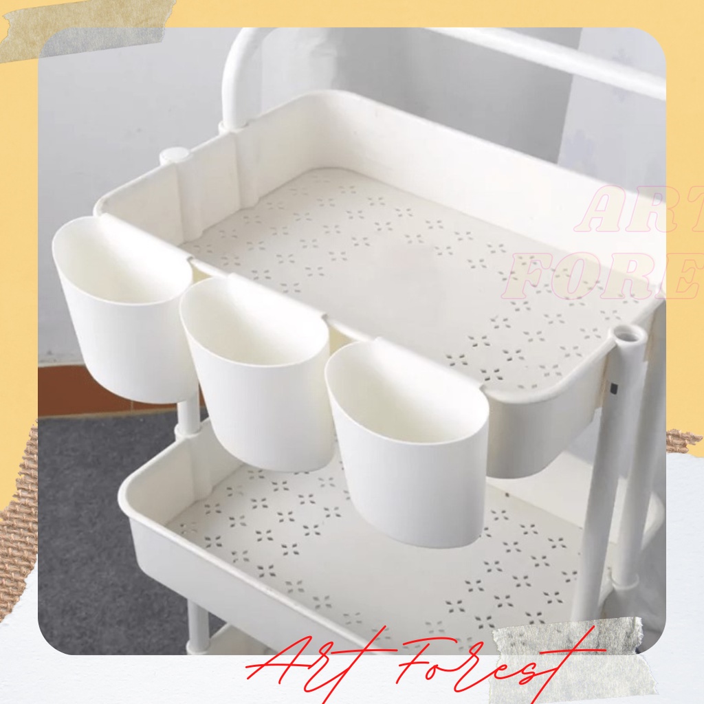 Trolley Cart Organizers Kitchen bins Plastic Buckets Hanging Basket for