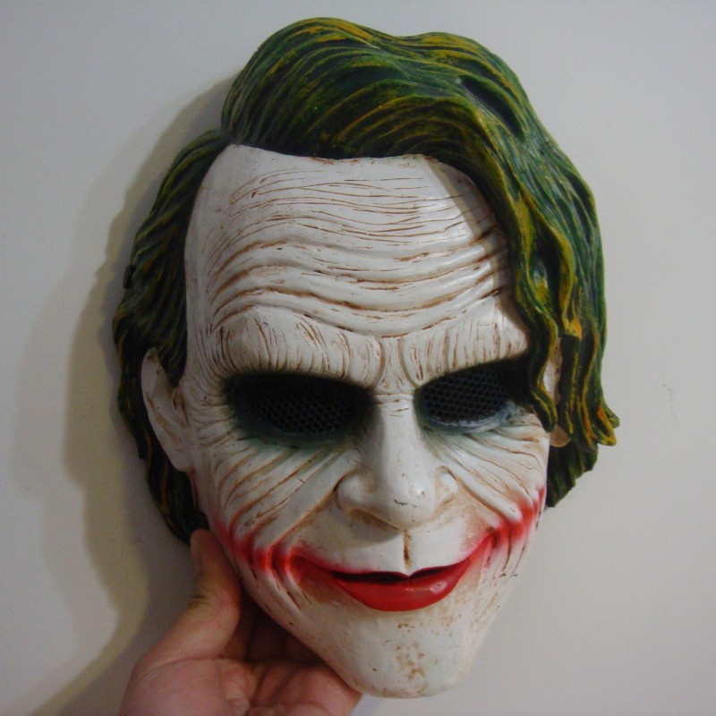 Batman clown mask cos halloween horror helmet resin dark night knight ...