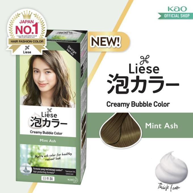 Liese Bubble Hair Color Foam Permanent Hair Paint Mint Ash Shopee Philippines