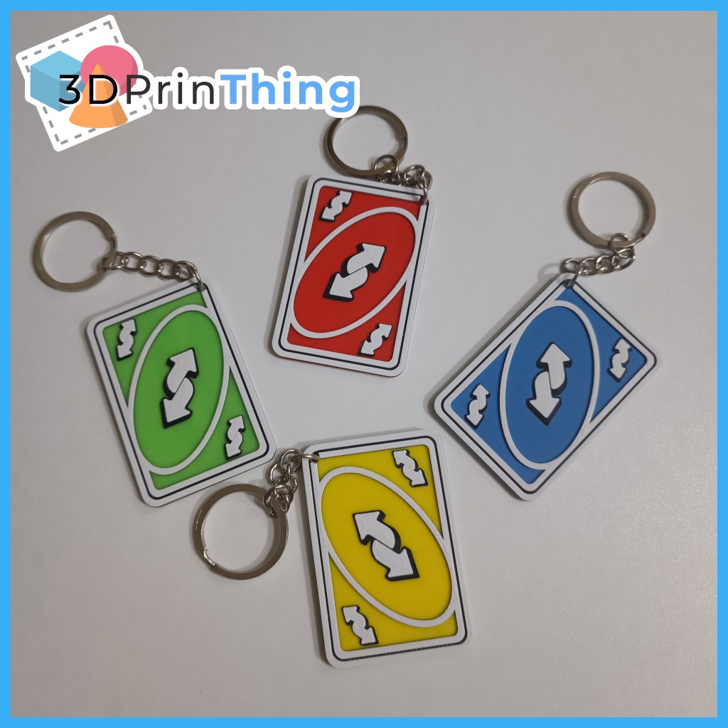 UNO Reverse Card Keychain - Back to Back (3D Printed) | Shopee Philippines