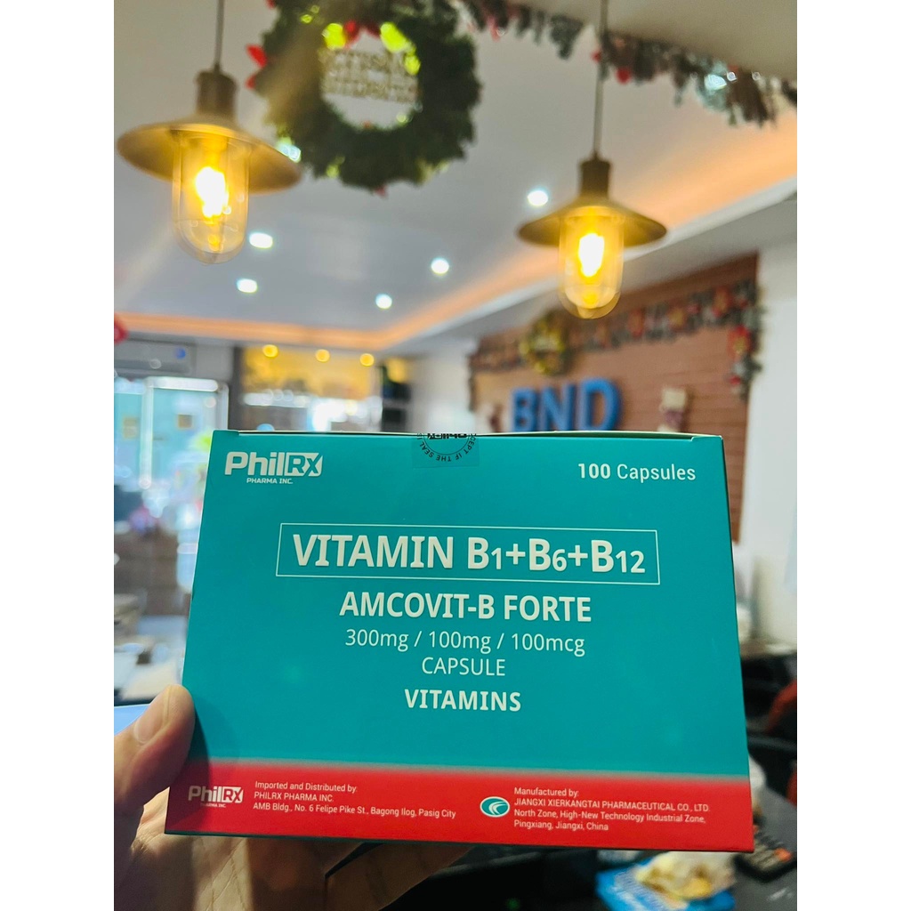 AMCOVITB FORTE VITAMIN B1+B6+B12 100CAPSULES Shopee Philippines