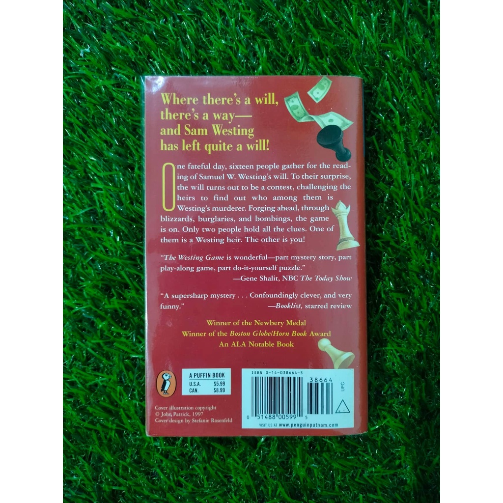 THE WESTING GAME by Ellen Raskin / Newbery Medal Winner (Softcover /  Preloved / Free Bookmark) | Shopee Philippines