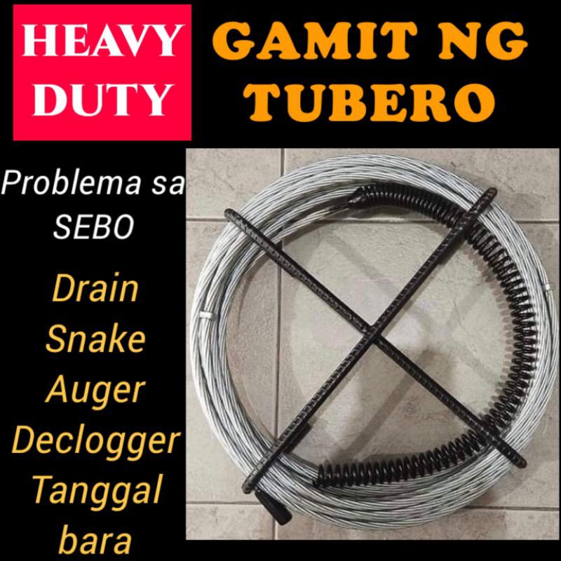 Heavy duty,Drain pipe cleaner, declogger,drain snake,tanggal bara,Drain