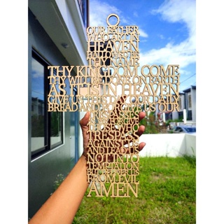 Sustainable Crafts PH - Our Father Prayer Wooden  Cross