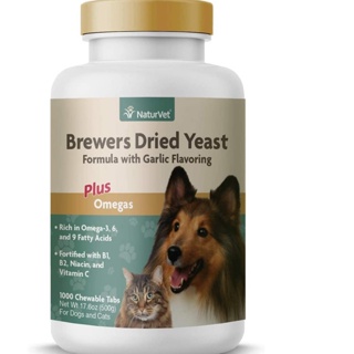 ✑NaturVet – Brewer’s Dried Yeast Formula with Garlic Flavoring – Plus Omegas