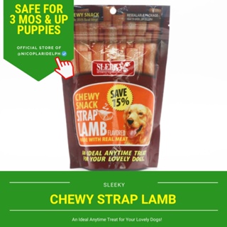 Sleeky Lamb Strap Chewy Snack for a Great Tasting and Nutritionally Complete Treat for Dogs (175g) C