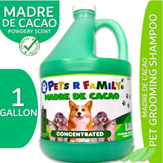 Madre de Cacao Pet Shampoo Baby Powder Scent Pet Grooming 1 GALLON  PETS R FAMILY- PETSHAMPOO GALLON
