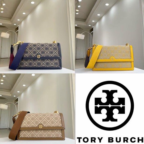 Tory Burch 81863 Monogram jacquard shoulder bag | Shopee Philippines