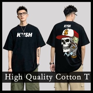KUSH Vintage Inspired High Quality Cotton Oversized Loose Clothing T Shirt for Men Oversize Tee #3