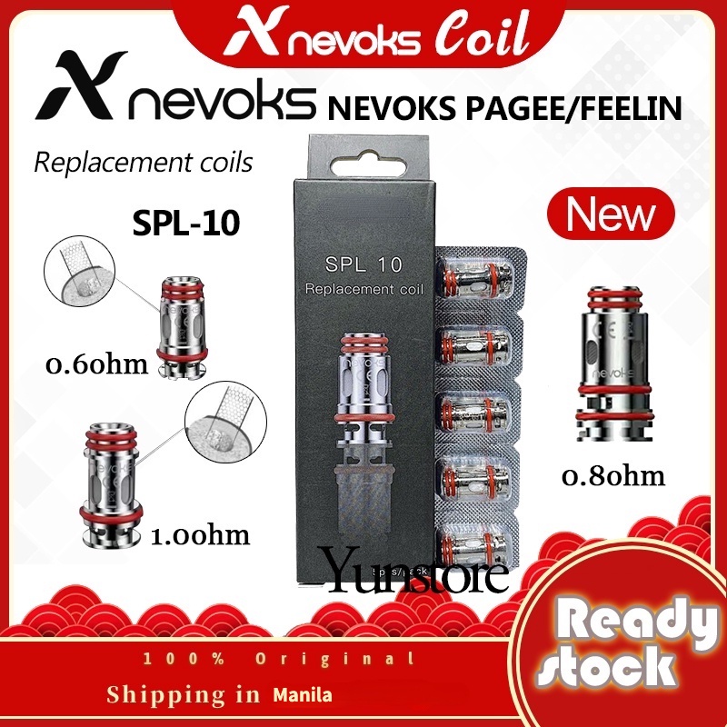 OCC NEVOKS NEVOKS OCC Coil Mesh0.6/0.8/1.ohm Nevoks Feelin/Pagee Occ Replacement Coils 5PCS